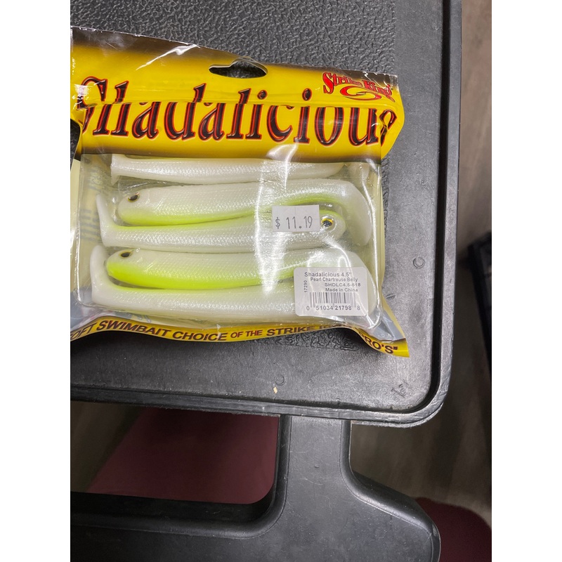 Strike King Shadalicios 4.5 Pearl Chartreuse Belly