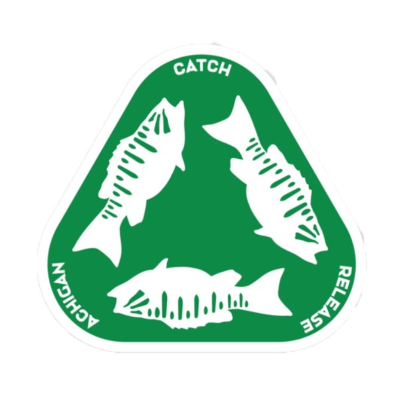 Achigan Catch. Release. Repeat. Decal