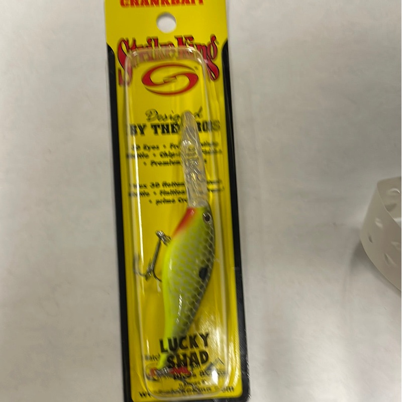 Strike King Crankbait Lucky Shad – Black Back Chartreuse