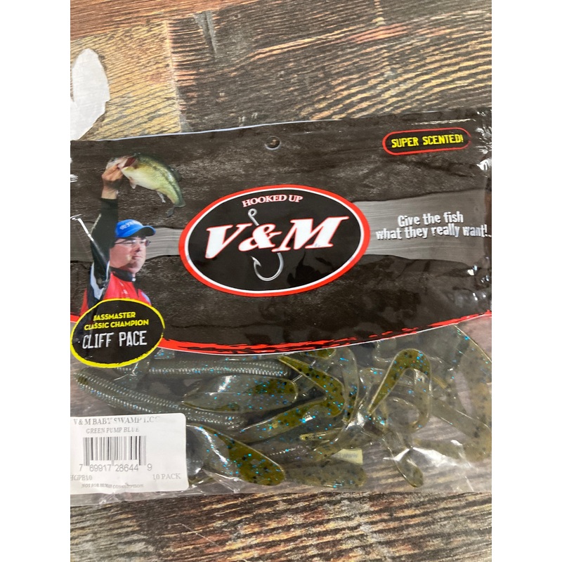 V&M Baby Swamp Hog – Green Pumpkin Blue