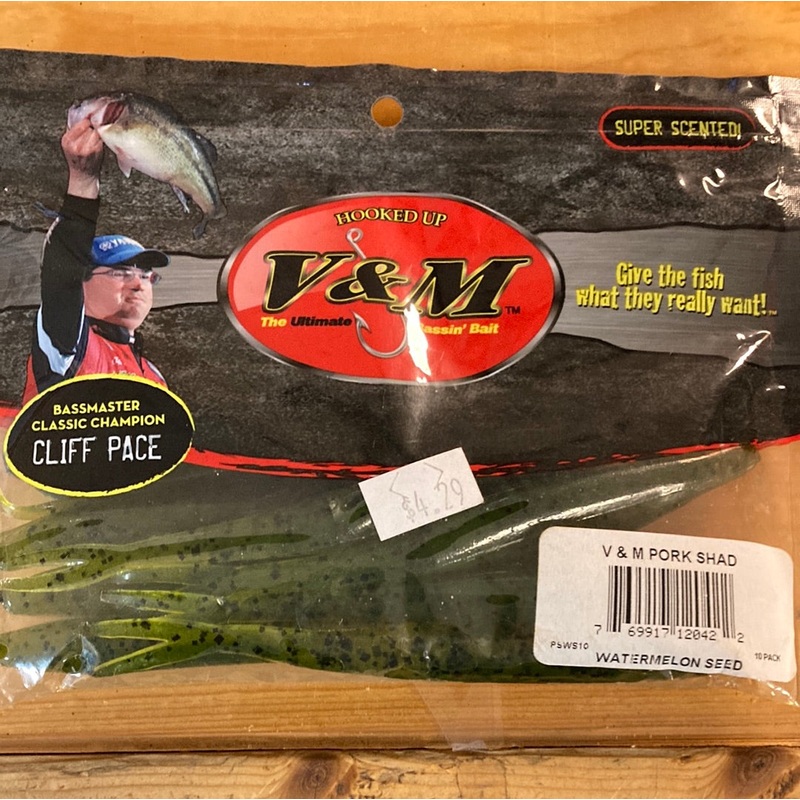 V&M Pork Shad – Watermelon Seed
