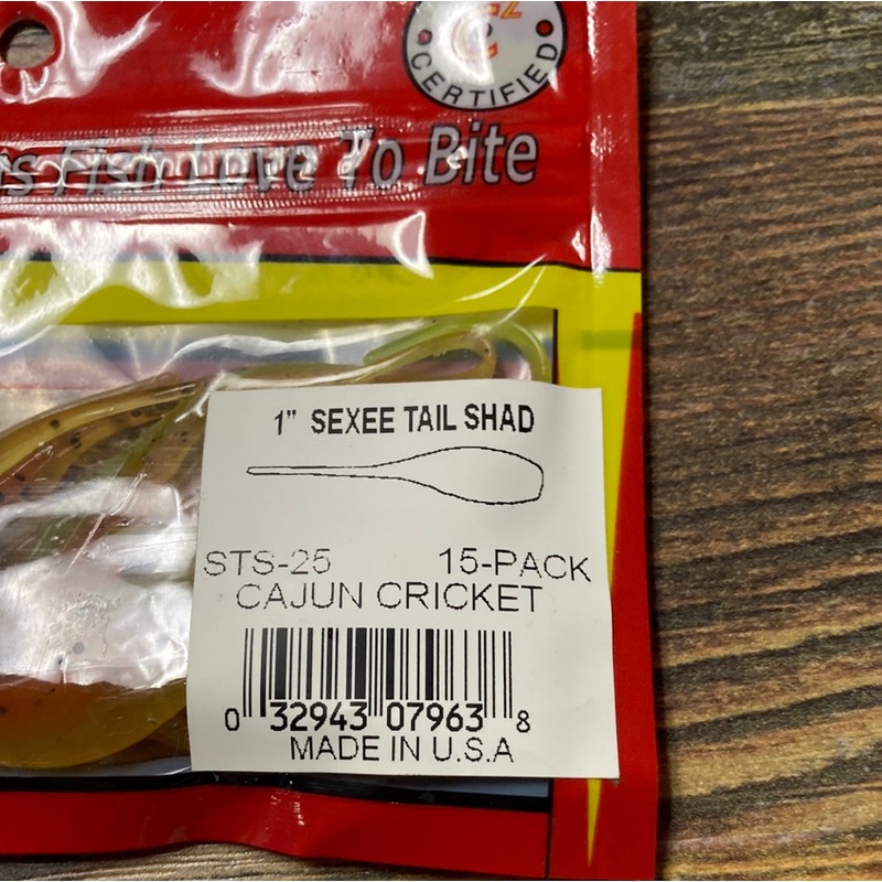 Arkie 1 Sexee Tail Shad Cajun Cricket