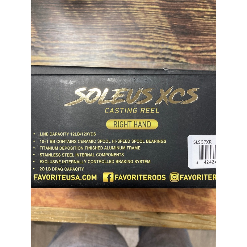 WSL Soleus XCS Bait Cast Reel RH 7:3:1