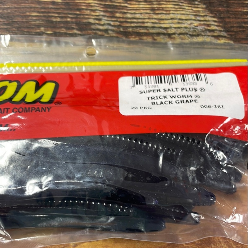Zoom Trick Worm – Black Grape