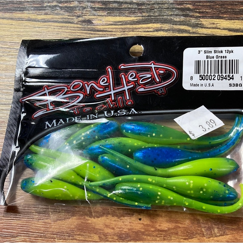 Bone Head Slim Stick 3″ Blue Grass