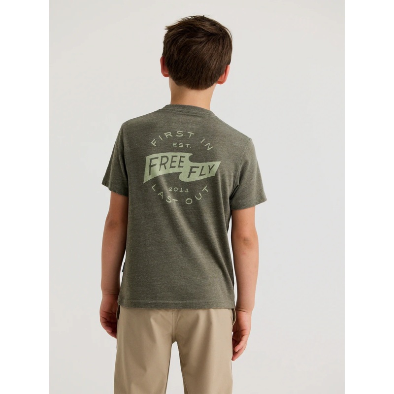 Free Fly Youth First and Last Tee