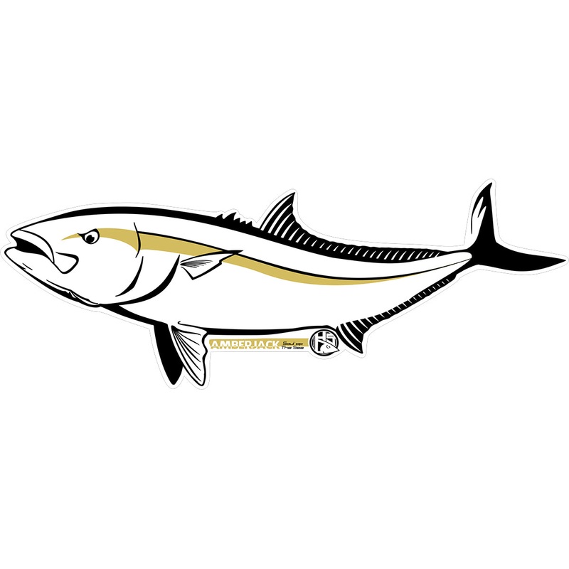 Hotspot Design – Sticker Amberjack cm 60×24