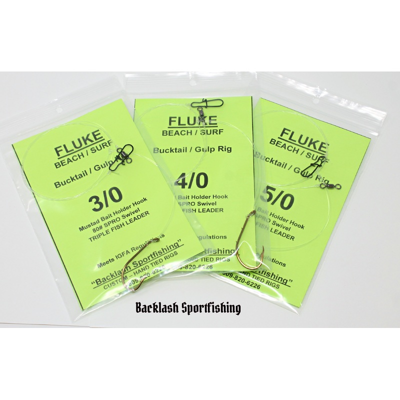 Backlash Sportfishing Fluke Bucktail & Gulp Rig
