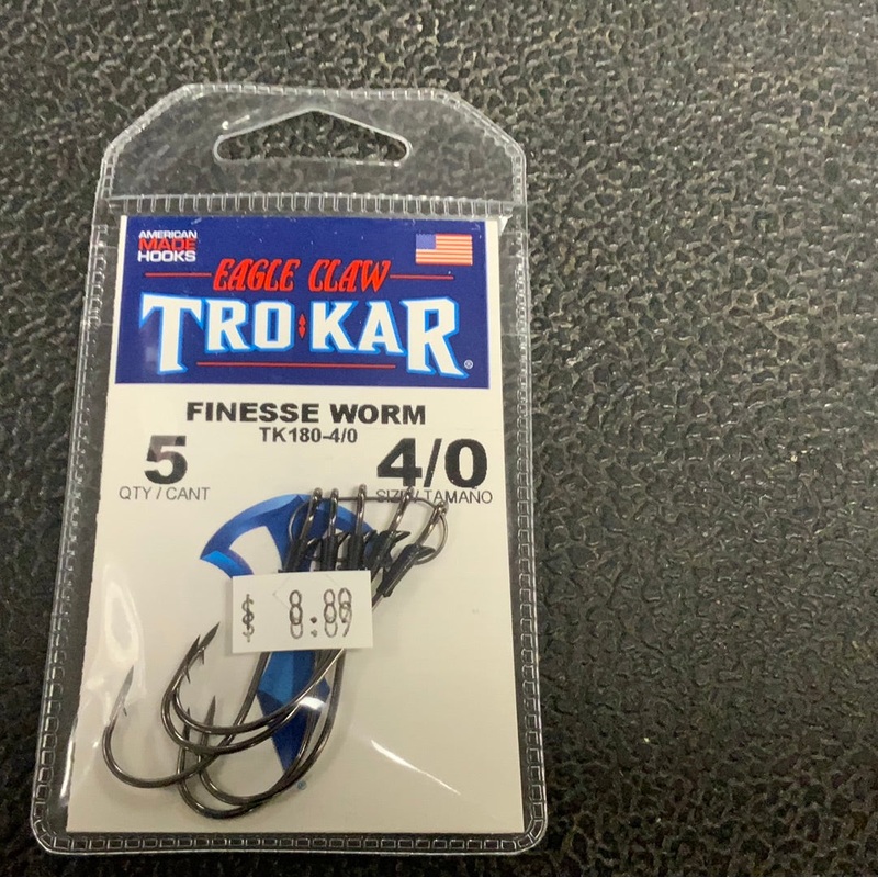 Eagle Claw Tro Kar Finesse Worm 4/0