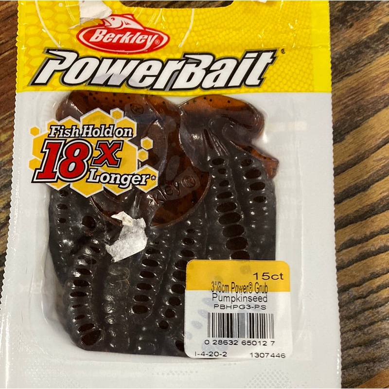Berkley 3 Power Grub Pumpkin seed