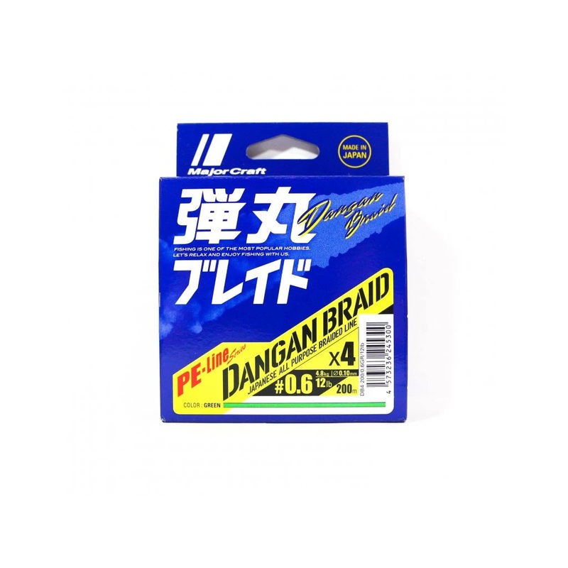 Major Craft Dangan Braid 4X 164yd Green