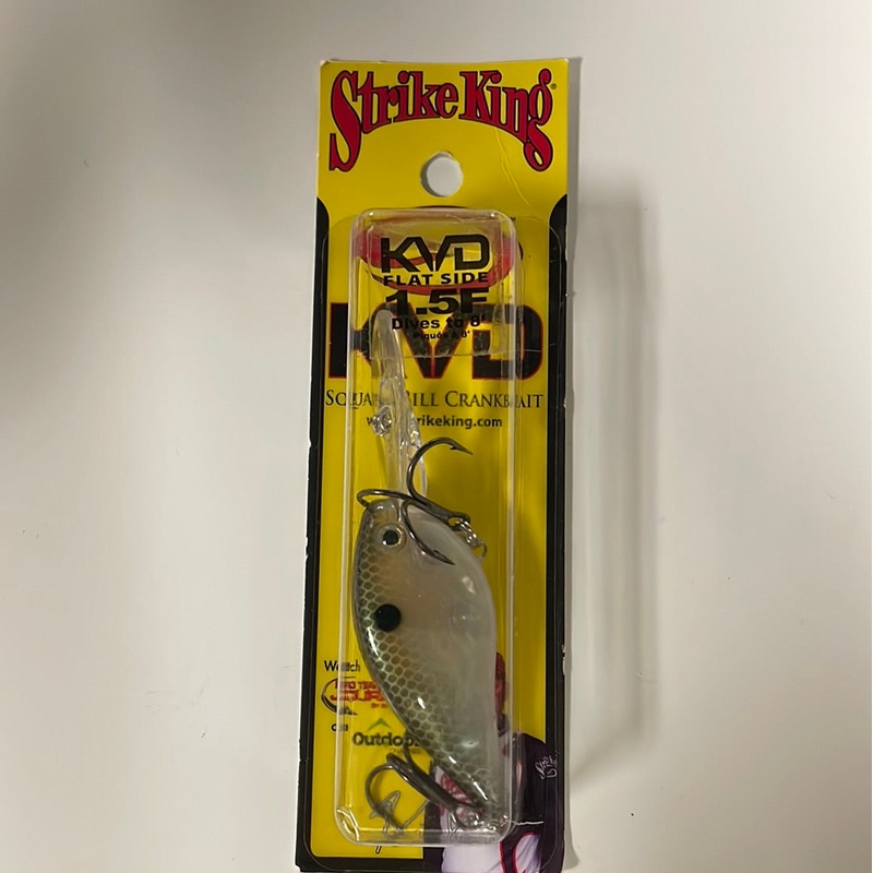 Strike King KVD 1.5 Flat Side Green Gizzard Shad