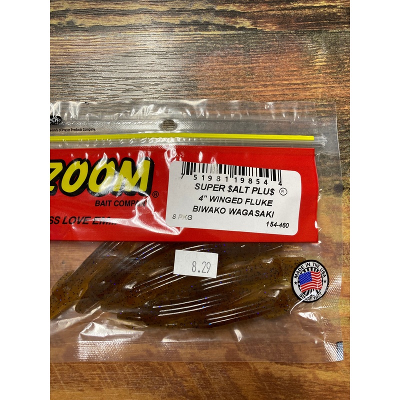 Zoom Winged Fluke 4″ Biwako Wagasaki