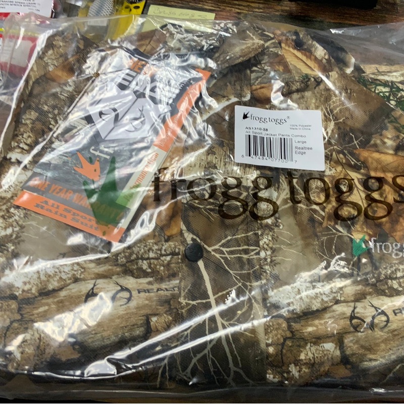 Frogg Toggs All Sport Rain Suit – L – Realtree Edge