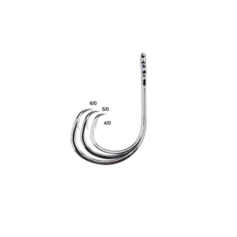 Gamakatsu Octopus, inline, Circle, Straight Eye Hooks 25pk