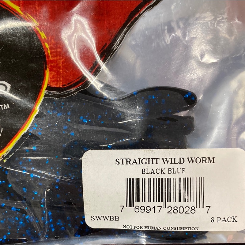 V&M Straight Wild Worm – Black Blue
