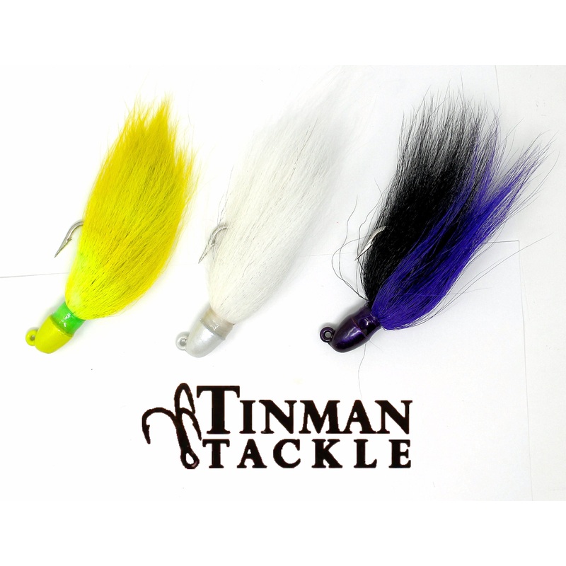Tinman Tackle Bullet Head Bucktail jig