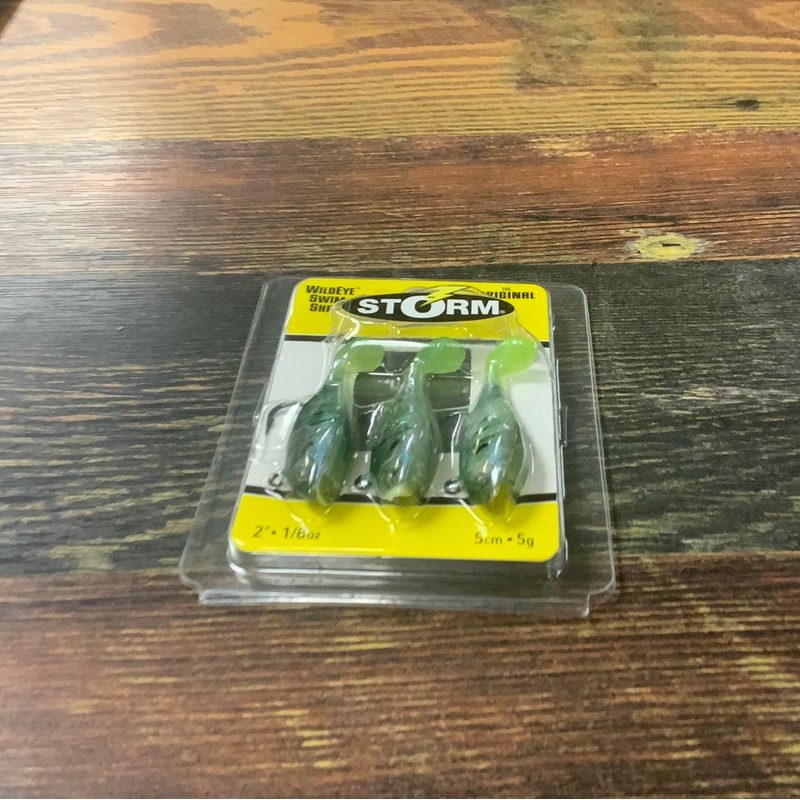 Storm Wildeye Swim Shad 2″ 1/8 oz. Blue Gill