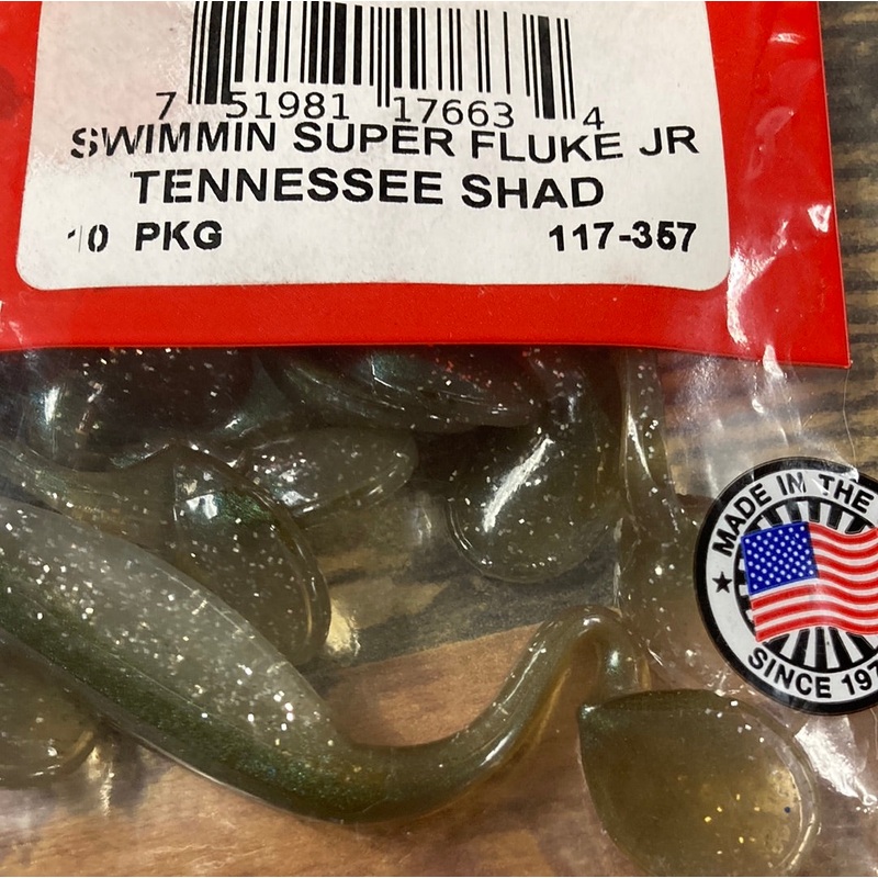 Zoom Swimmin Super Fluke Jr. – Tennessee Shad