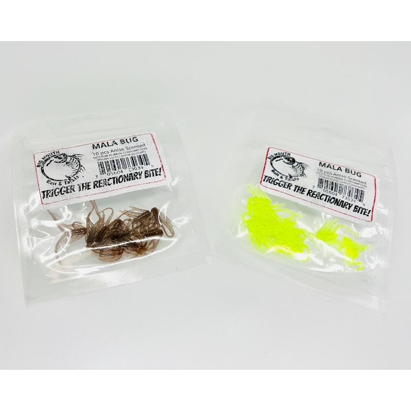 Big Mouth Bait & Tackle Plastics|Mala Bug(10 pk)