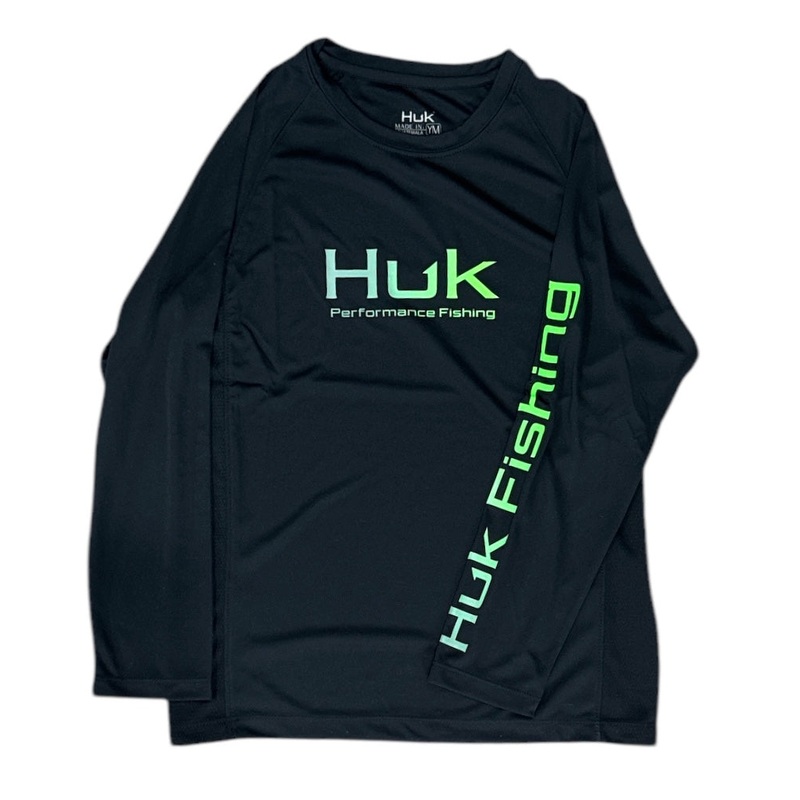 HUK Pursuit Solid Black YXL