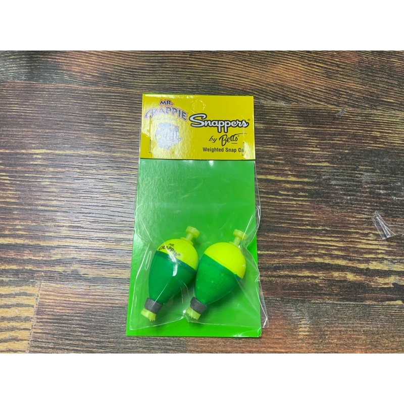 Mr Crappie Snappers WGT Pear 1.5″ Yellow/Green