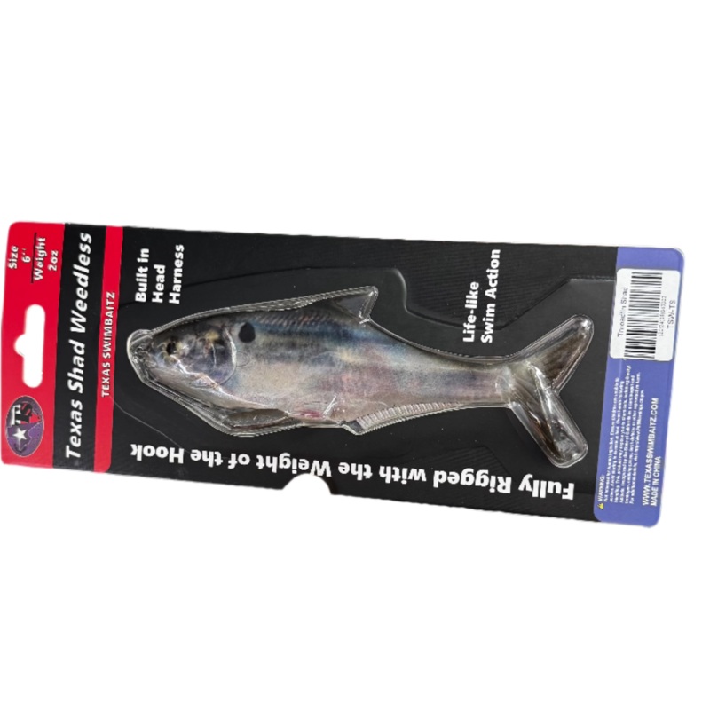 Texas Swimbaitz Texas Shad Weedless