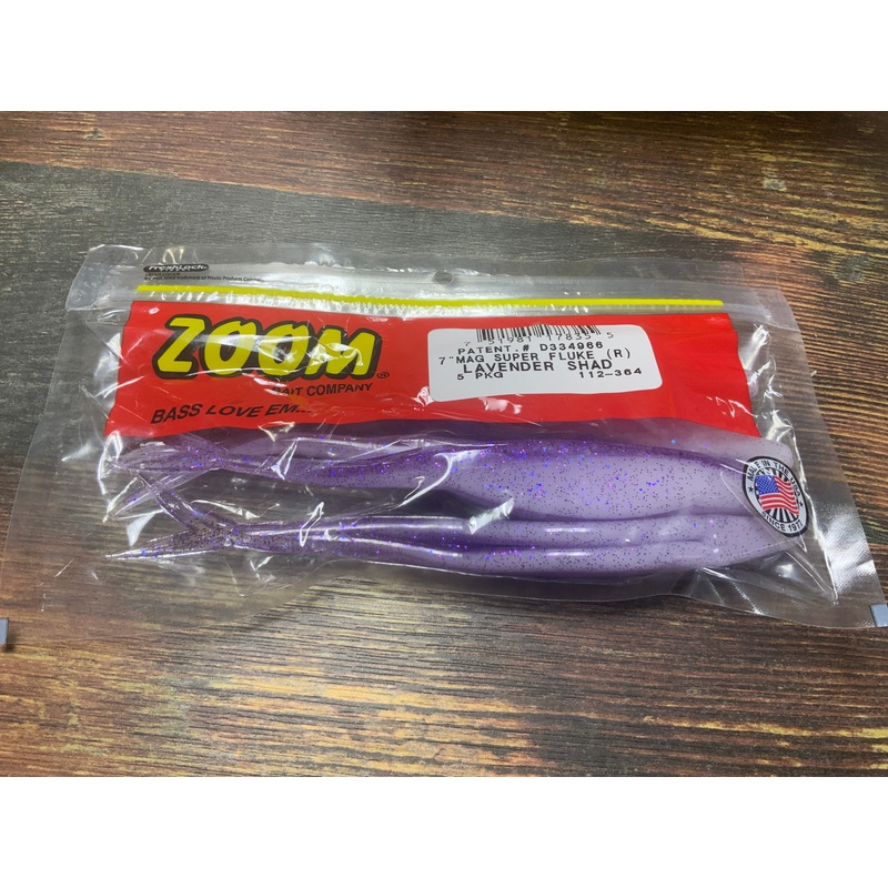 Zoom Mag Super Fluke 7″ Lavender Shad