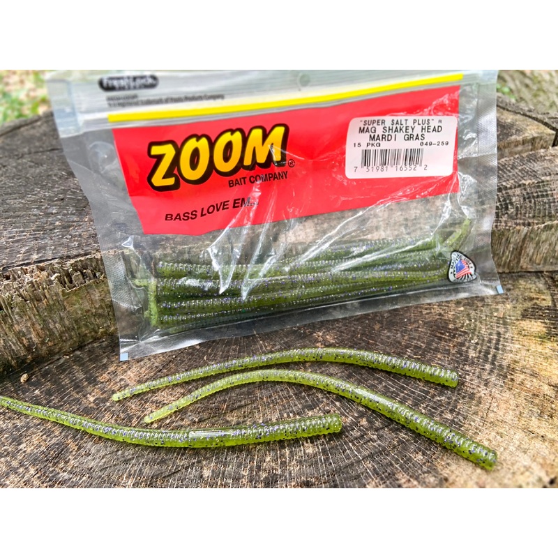 Zoom Magnum Shakey Head Worm 7″ (15 Pk)