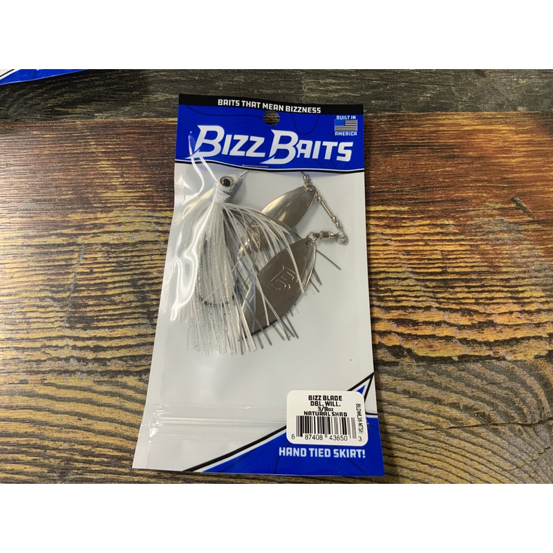 Bizz Baits Dbl Willow 3/8 oz. Natural Shad