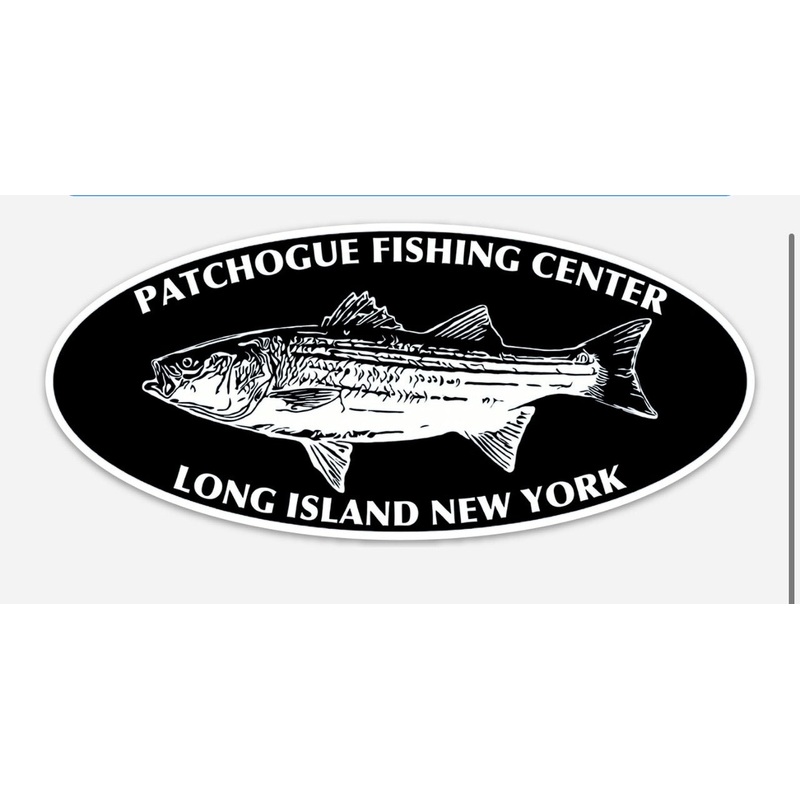 J&J Sports Decal-Sticker “Patchogue Fishing Center Long Island New York”