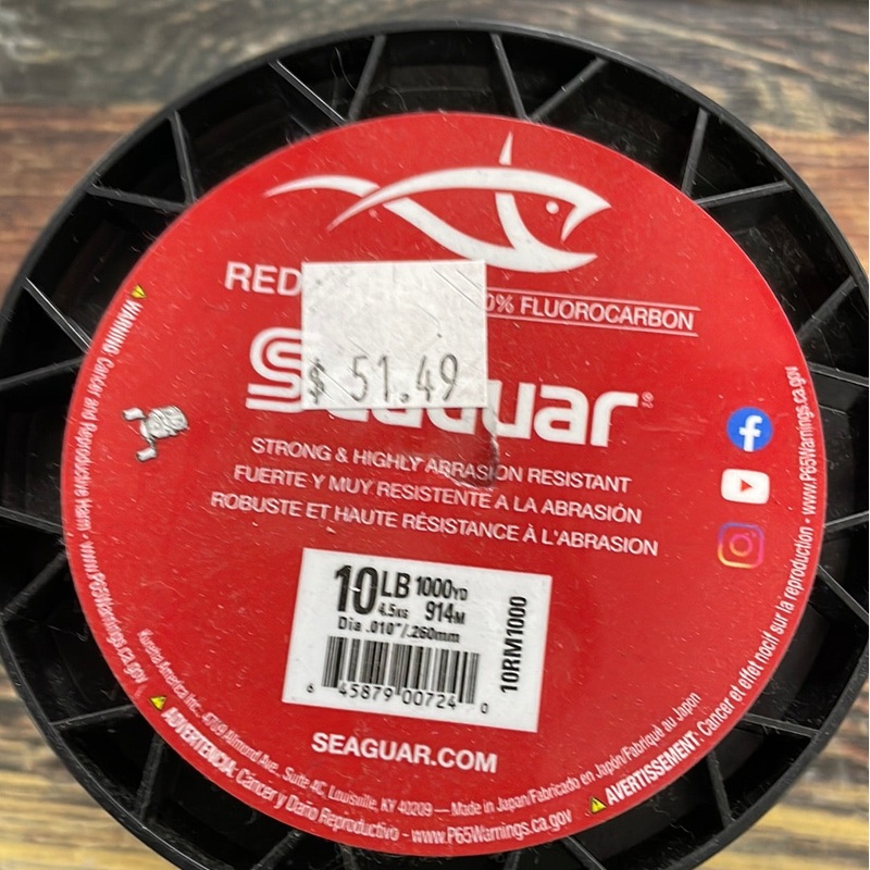 Seaguar Red Label Fluoro 10lb. 1000 yds