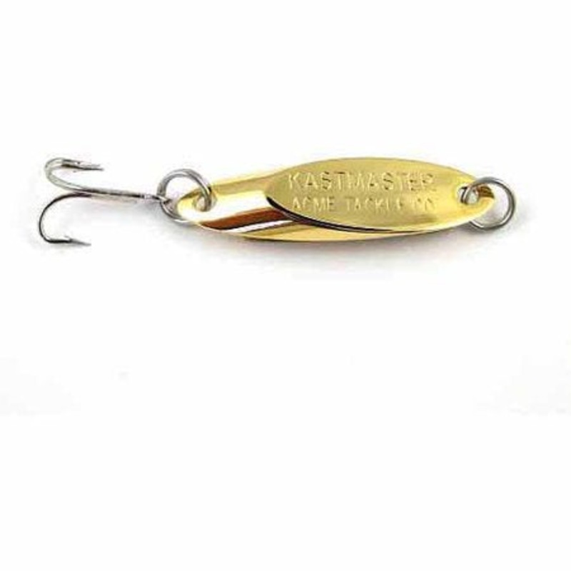 KASTMASTER PLAIN WITH “SPLIT RING” AND “TREBLE HOOK” GOLD