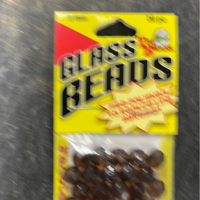 Top Brass Glass Beads 8 mm Crawfish