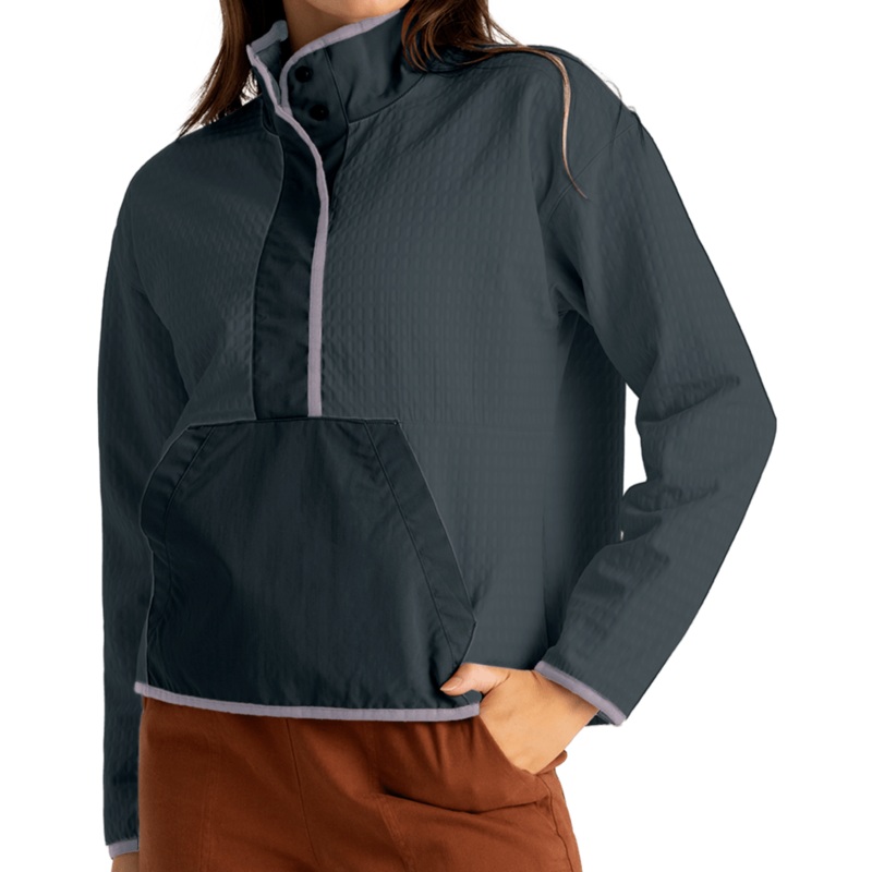 Free Fly Women’s Gridback Fleece Snap Pullover