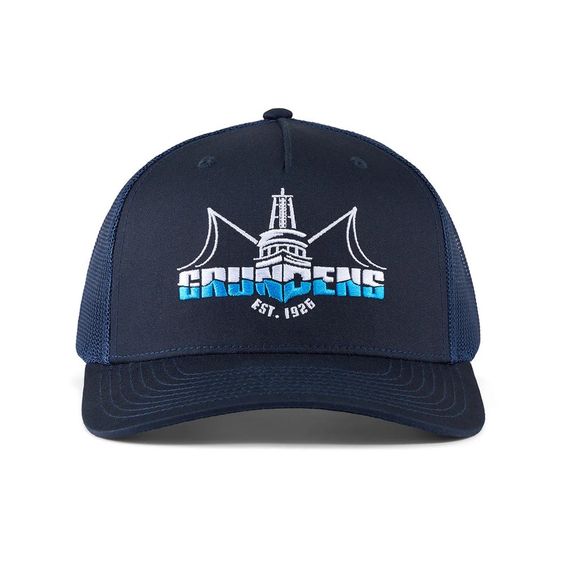 Grunden’s Logo Boat Trucker Hat
