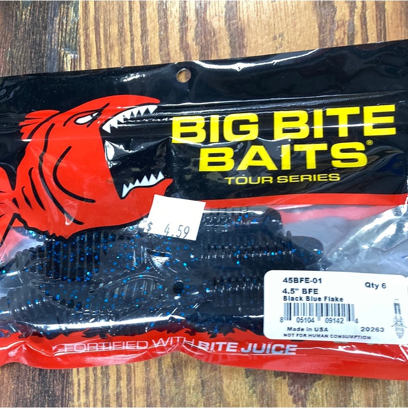 Big Bite Baits 4.5 BFE Black Blue Flake