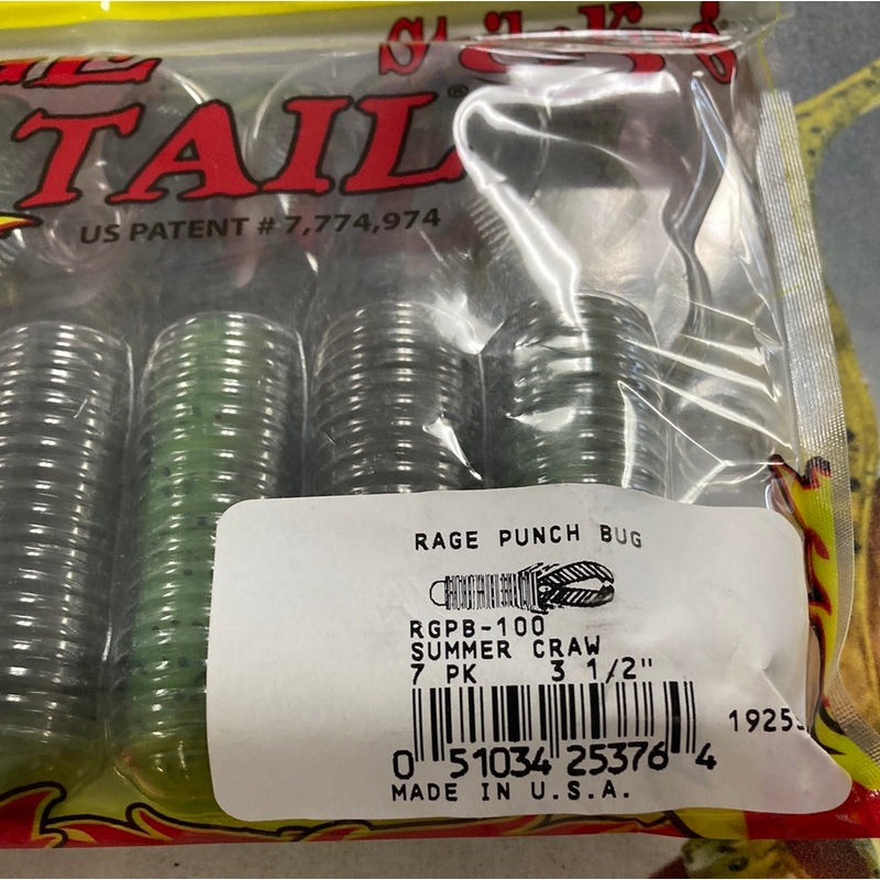 Strike King Rage Tail Punch Bug 3-1/2″ Summer Craw