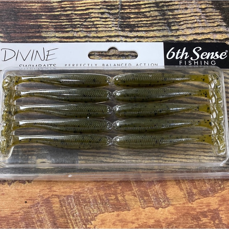 6th Sense Divine Swimbait 2.7″ Green Pumpkin