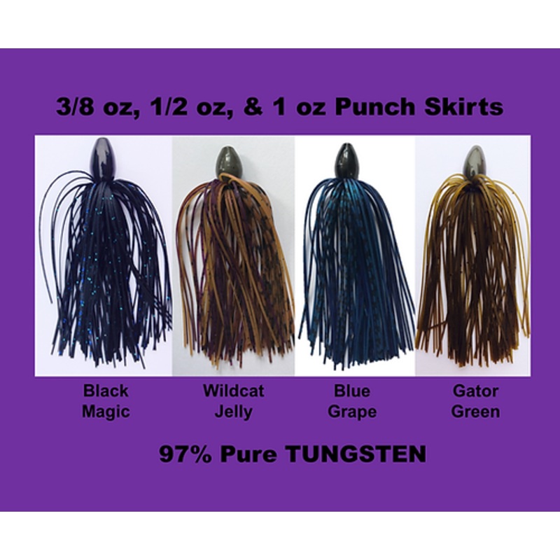 Queen Tackle Tungsten Punch Skirts