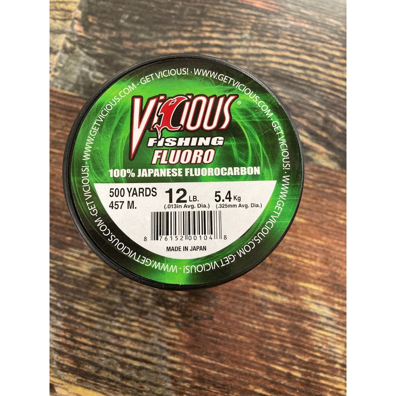 Vicious Fluorocarbon 12 lb. 500 yd