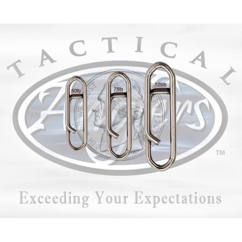 Tactical Anglers Power Clips-75lb BULK 25pc pack