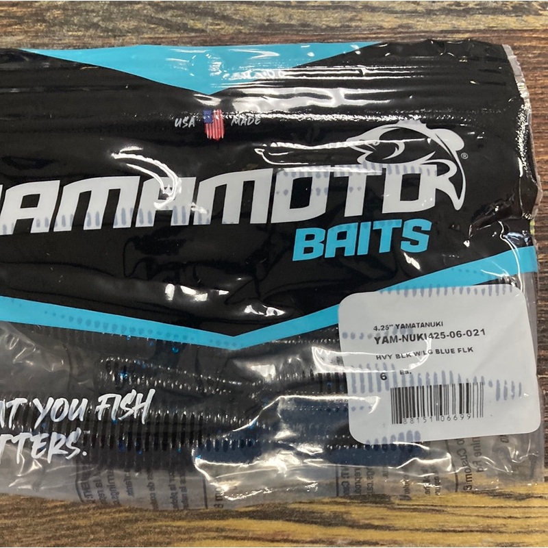 Yamamoto Yamatanuki 4.25″ Black/Lg Blue Flk