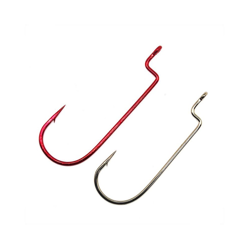 Gamakatsu Worm Offset Shank Round Bend Hooks Bronze