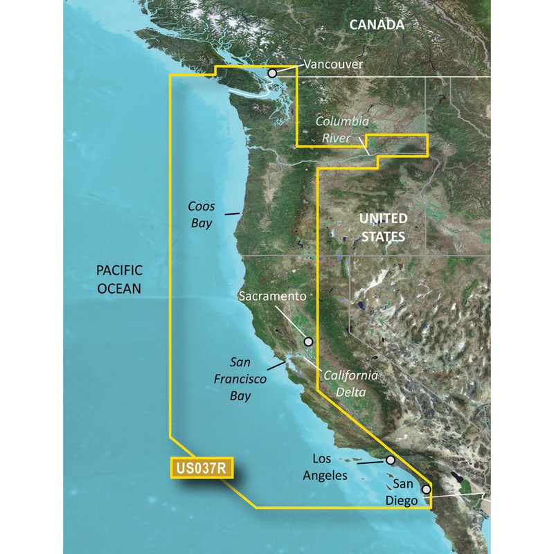 Garmin BlueChart g3 Vision HD – VUS037R – Vancouver – San Diego – microSD/SD [010-C1003-00]