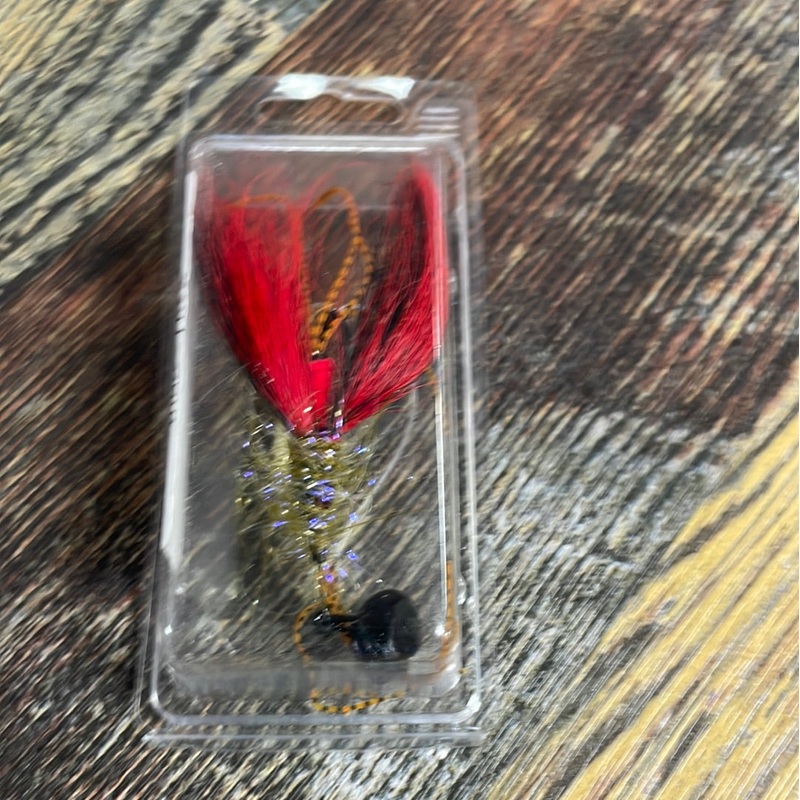 Kneipps Deer Hair Craw Jig 3/8 oz. Black/Red