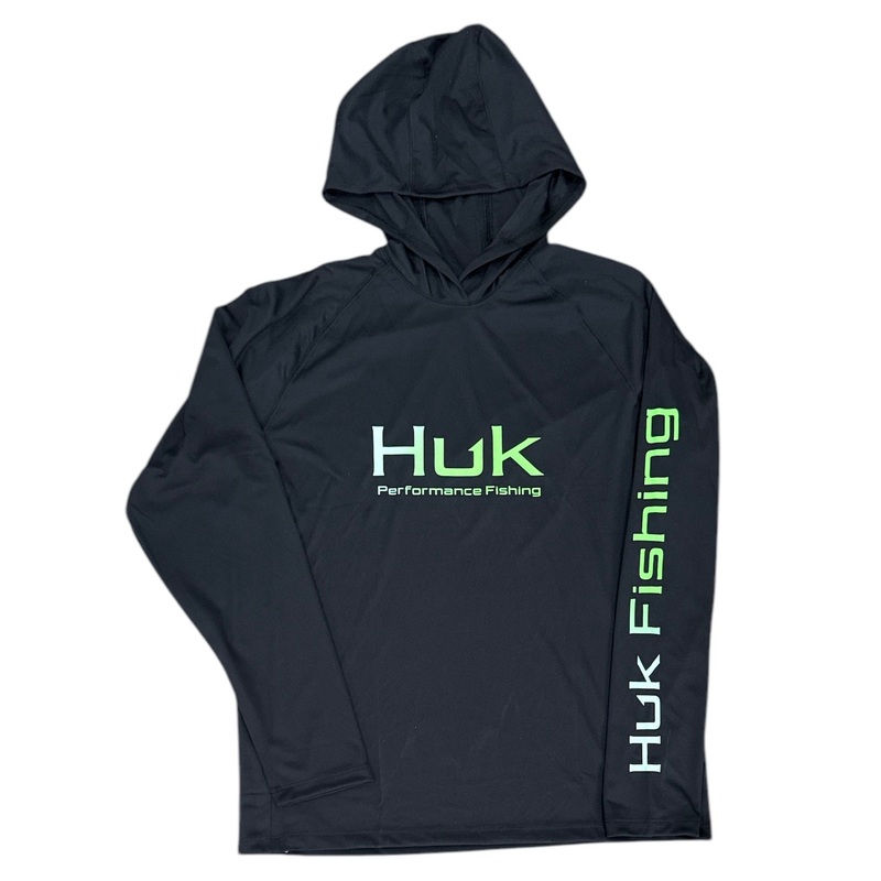 HUK Pursuit LS Hoodie Black XXL