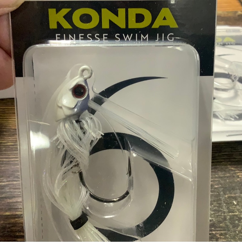 KONDA Finesse Swim Jig 7/16 oz. 4/0 White ice