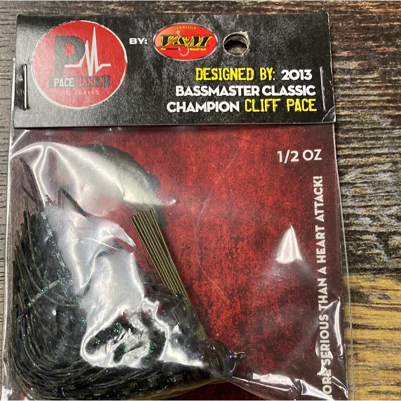 V&M Flatline Football Jig 1/2 oz. Sprayed Grass