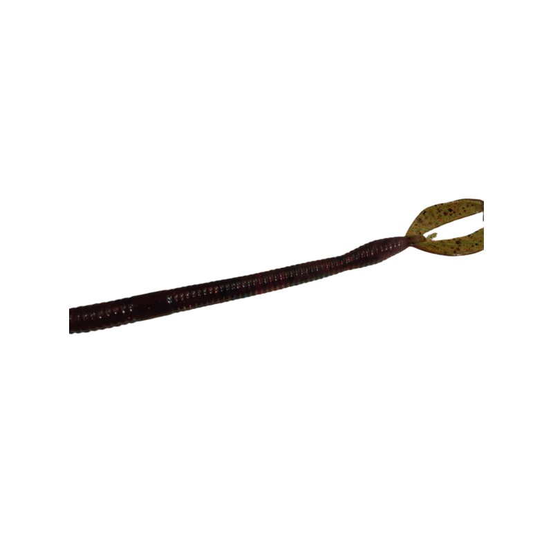 Zoom Z Craw Worm – Green Pumpkin Red